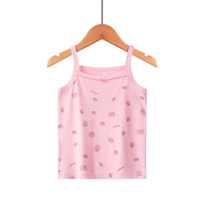 Kids Cotton Multiple Styles Camisole Vests For Summer childrensterritory