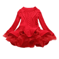 Kids Girls Ruffle Long Sleeve Warm Princess Dresses childrensterritory