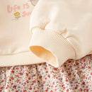 Kids Girl's Gentle Warm Skirt Top Set for Outdoor Party childrensterritory