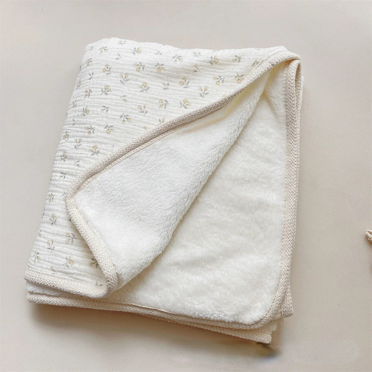 Floral Print Muslin Cotton Winter Ins Baby Blankets childrensterritory
