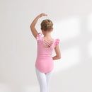 Kids' Girls' Designer Gymnastics Ballet Leotard with Tutu Skirt