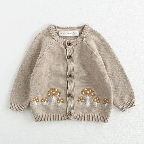 Baby Girl Hollow Out Knitwear Outfit Set