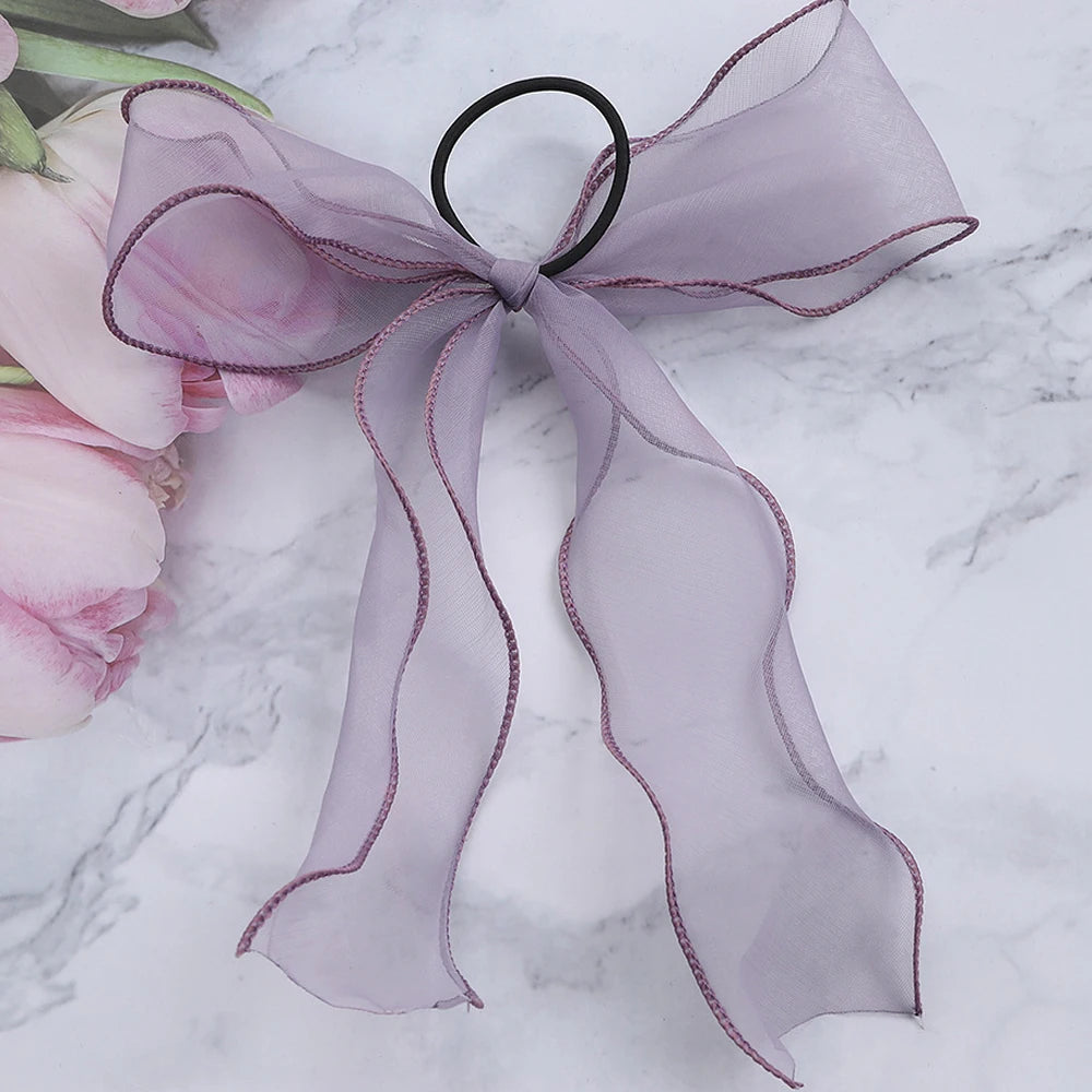 Lace Hair Rope Girls Streamer Elastic Hair Bands