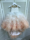 Handmade Elegant Floor Length Flower Girl Dresses childrensterritory