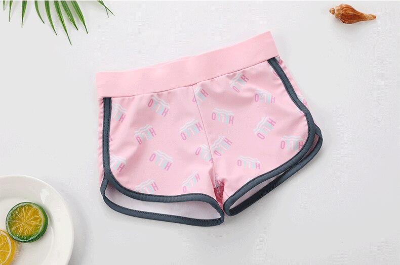Kids Girls Letter Print Two Pieces Cartoon Beachwear childrensterritory