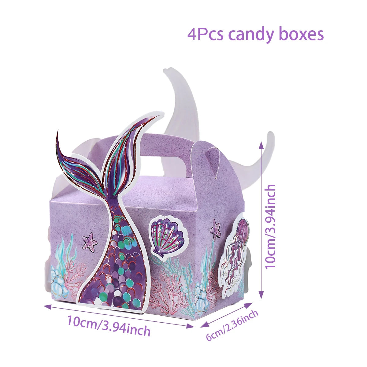 Mermaid-themed Kids Birthday Party Decorations and Tableware Set