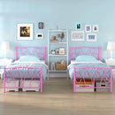 Adjustable Queen-Size Metal Platform Bed Frame With Headboard childrensterritory
