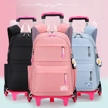 Kids/Teen Girls Multifunctional Wheeled School Backpack Set