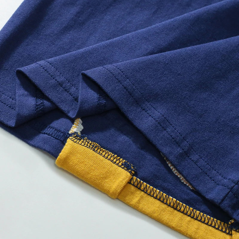 Cartoon Embroidered Kids Long Sleeves Cotton Tops childrensterritory
