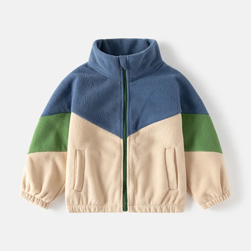 Boys’ Long-Sleeve Stylish Winter Jacket