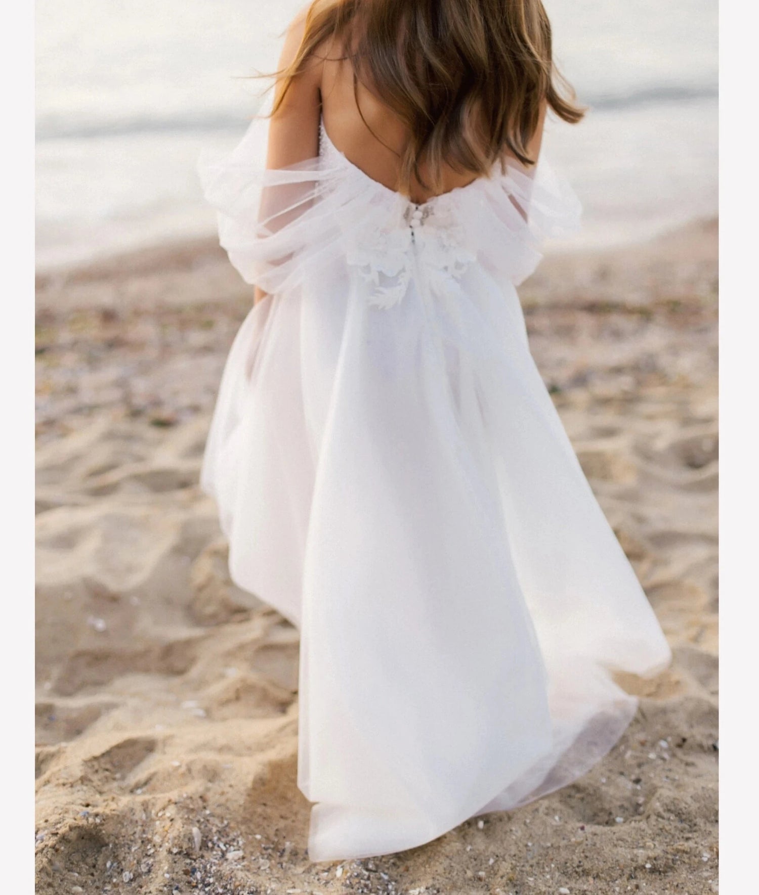 A-Line Bridesmaid Boho Wedding Dresses for Little Girls childrensterritory