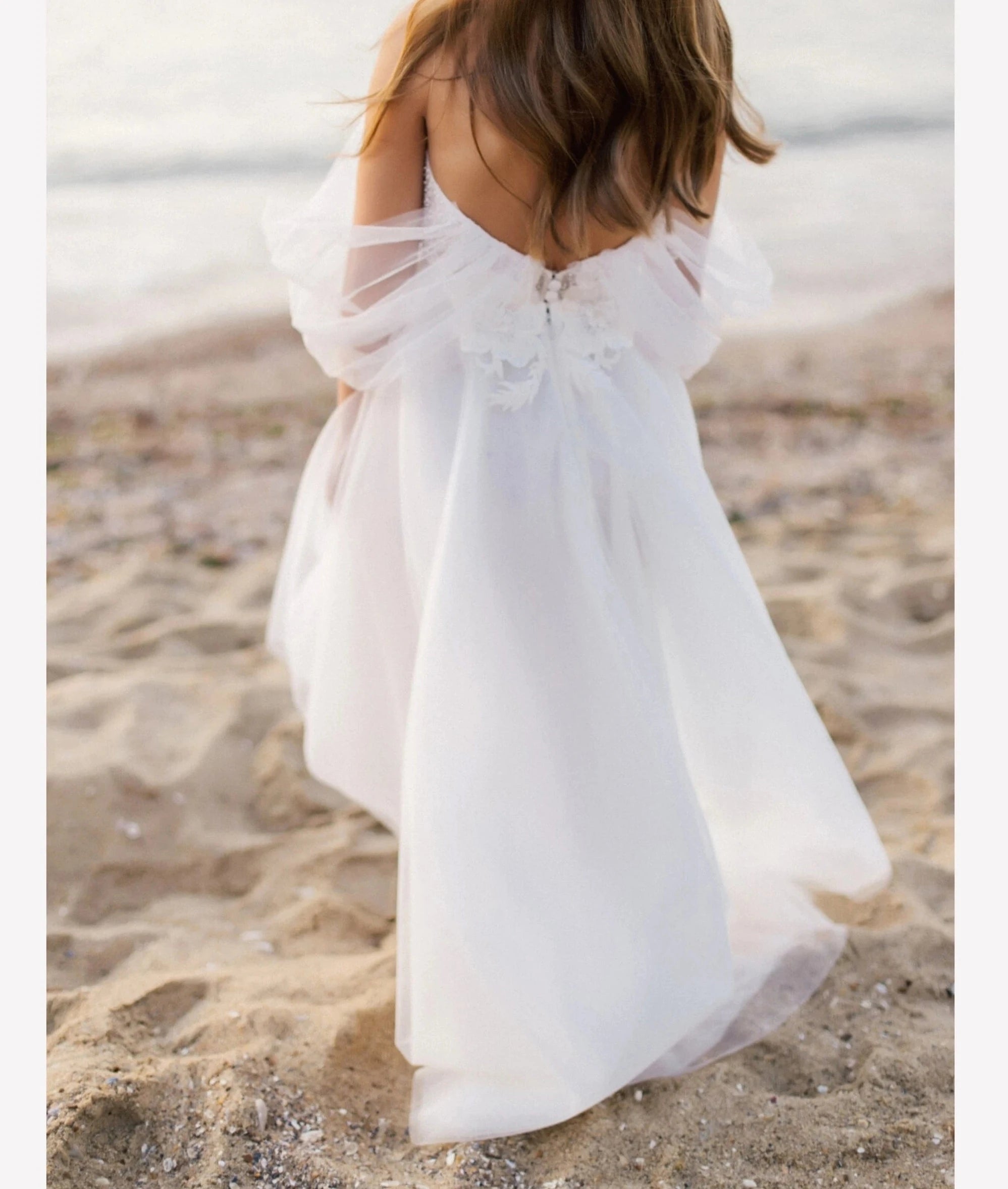 A-Line Bridesmaid Boho Wedding Dresses for Little Girls childrensterritory
