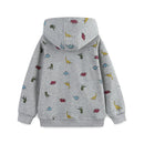 Dinosaurs Print Little Boys Zip-Up Cotton Hoodies childrensterritory