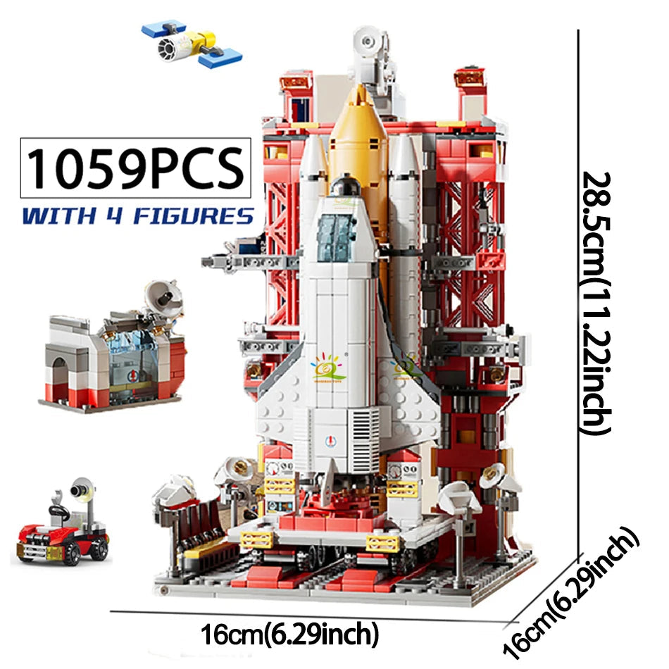 City Aerospace Model Bricks Toys for Kids