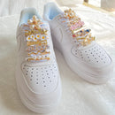 Pearl Shiny Rhinestone Sneaker Shoelace Clips for Girls childrensterritory