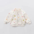 Kids Lovely Print Polar Fleece Winter Coats childrensterritory