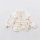 Kids Lovely Print Polar Fleece Winter Coats childrensterritory