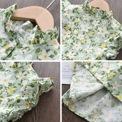 Kids Girls Floral Summer Fashion Dresses childrensterritory