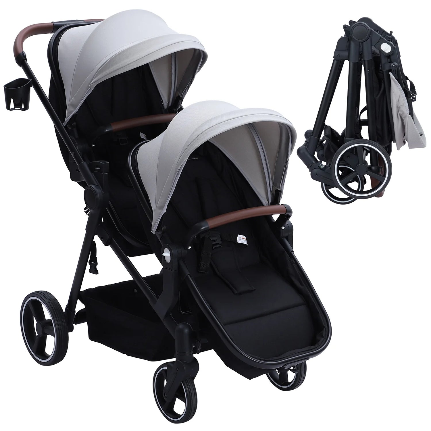 Baby Kids Smart Design Double Foldable Stroller childrensterritory