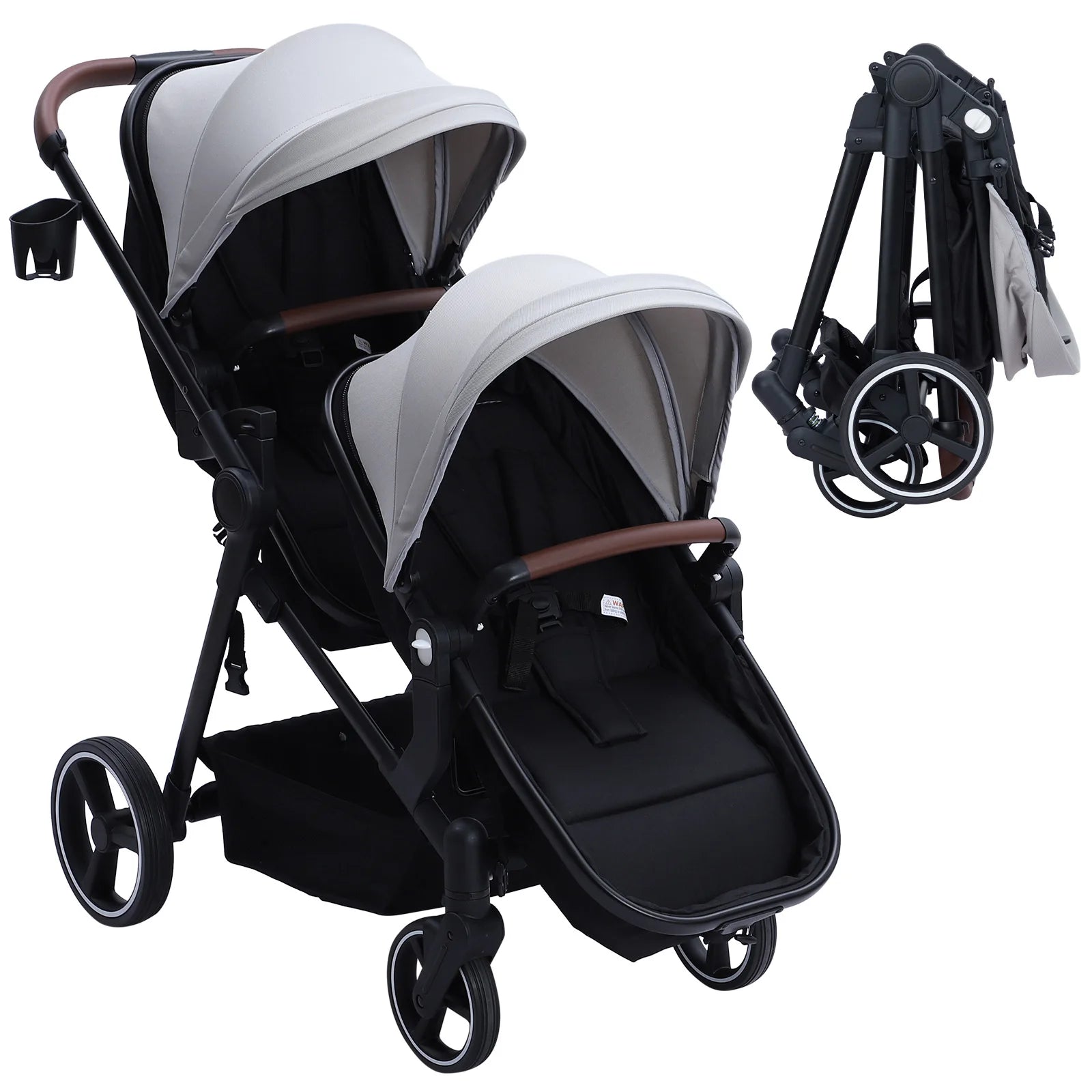 Baby Kids Smart Design Double Foldable Stroller childrensterritory