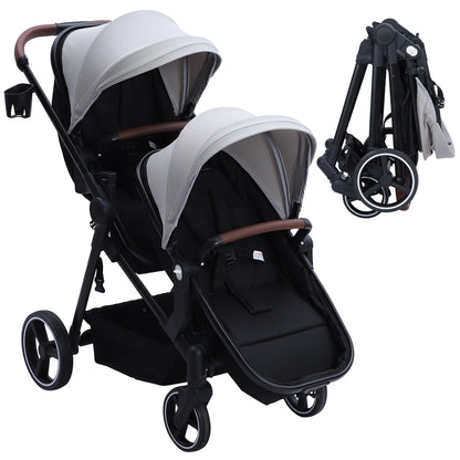 Baby Kids Smart Design Double Foldable Stroller childrensterritory