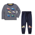 Kids Cartoon Animals and Letter Print 2 Piece Suit Sets childrensterritory
