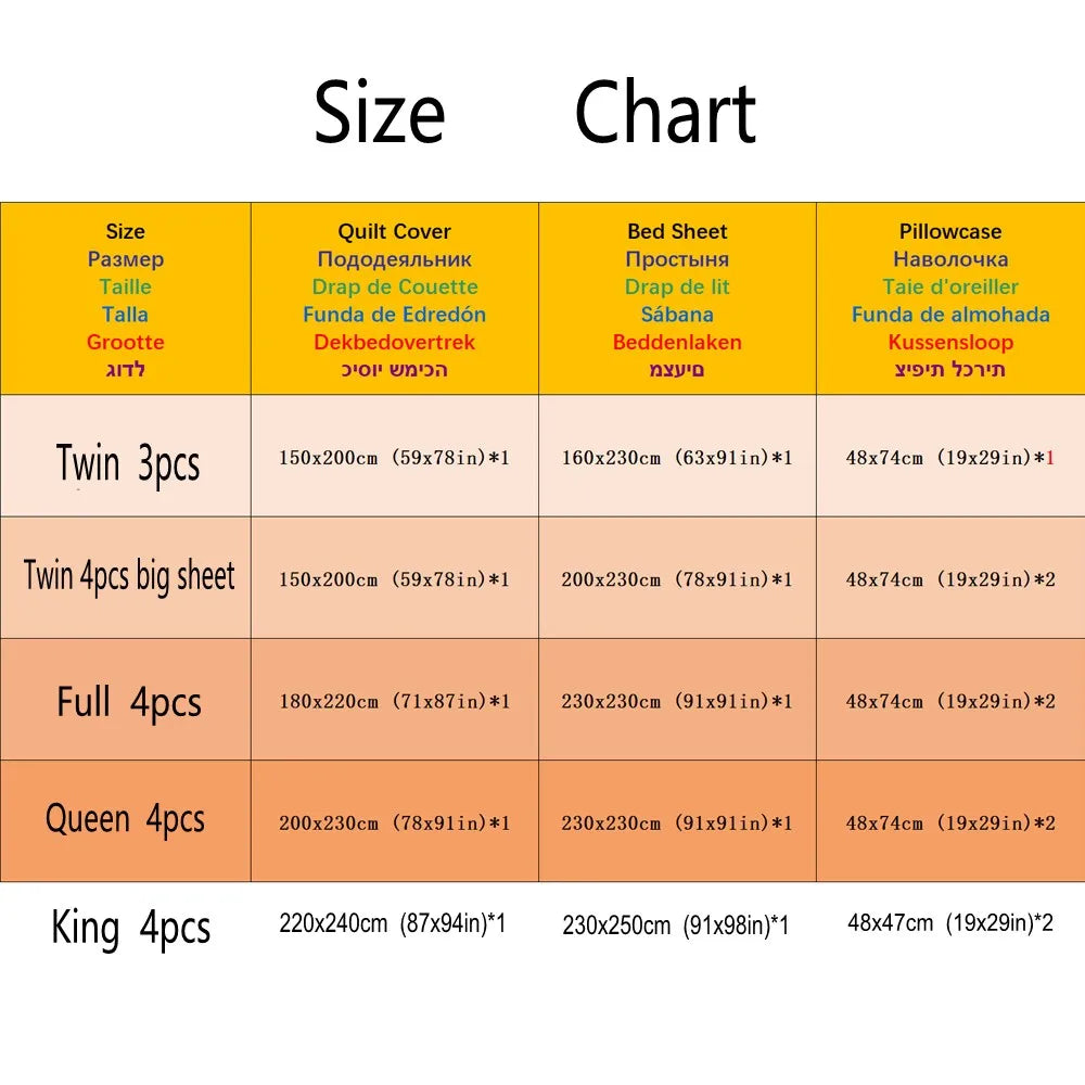 Kids’ Cartoon Pattern Bed Linen Set