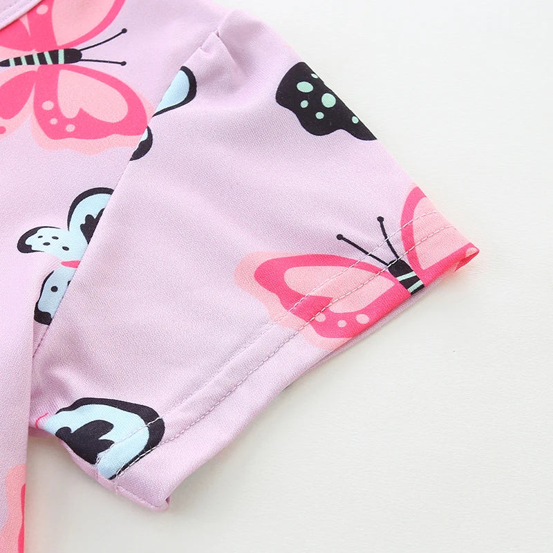 Colorful Butterfly Print Kids Girls&