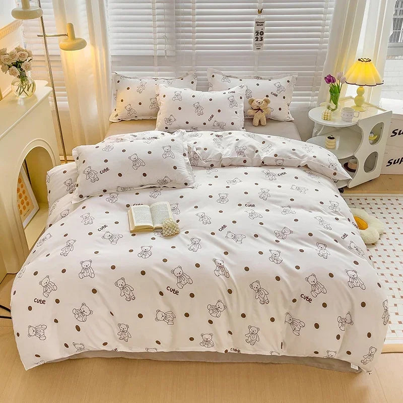 Soft & Breathable Cartoon Print Kids Bedsheets