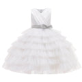 Kids Girl Fluffy Flower Wedding Birthday Party Dresses