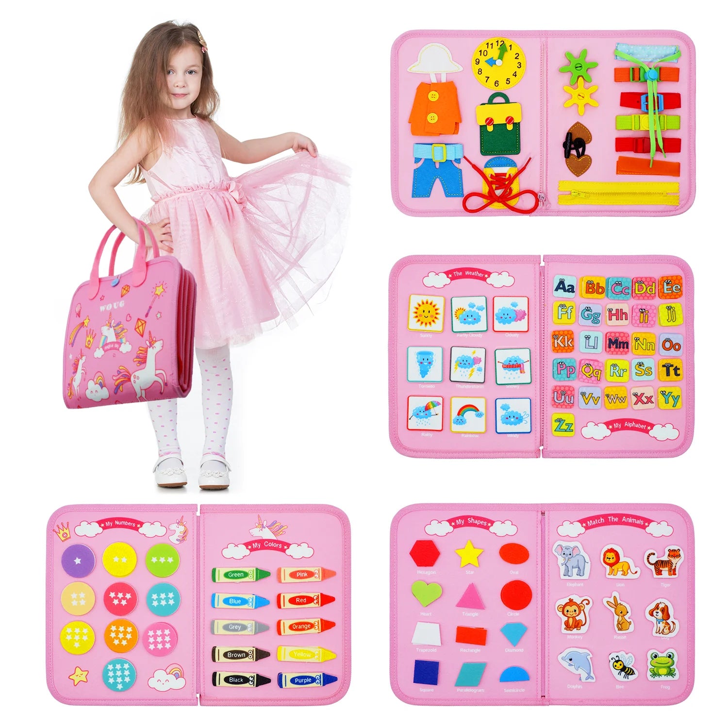 Busy Board for Fine Motor Skills | Montessori Toys for Toddler childrensterritory