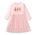 Kids Girls Cartoon Design Long Sleeves Autumn Dresses childrensterritory