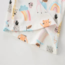Cartoon Print Casual Kids Pyjamas for Autumn Spring childrensterritory