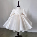 Baby Girls Elegant Tulle Pearls Design Baptism, Wedding Dresses childrensterritory