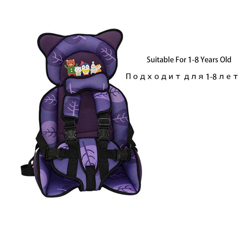 Adjustable Cartoon Design Baby Seat Cushion with Belt