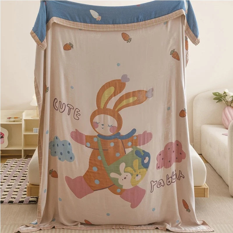 Kids’ Cartoon Print Soft Bedding Blanket childrensterritory