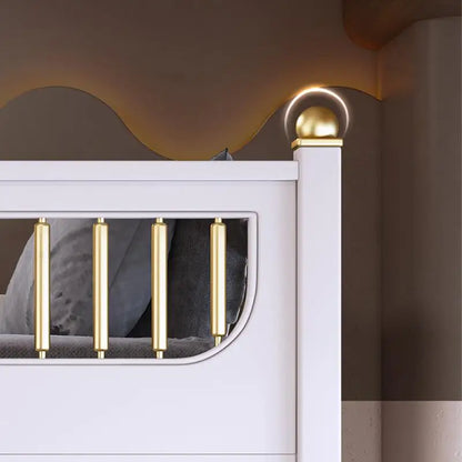 Multifunctional Kids Bunk Bed with Safety Fence and Storage childrensterritory