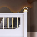 Multifunctional Kids Bunk Bed with Safety Fence and Storage childrensterritory
