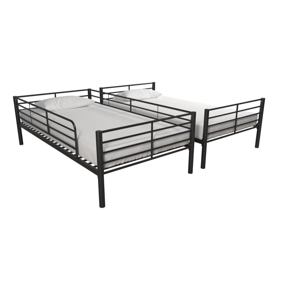 Convertible Twin Over Metal Bunk Bed for Kids Room childrensterritory