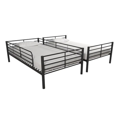 Convertible Twin Over Metal Bunk Bed for Kids Room childrensterritory