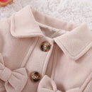 Girls' Long-Sleeved Collar Design Winter Coat childrensterritory
