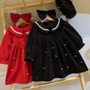 Girls' Collar Design: Elegant Winter Dresses
