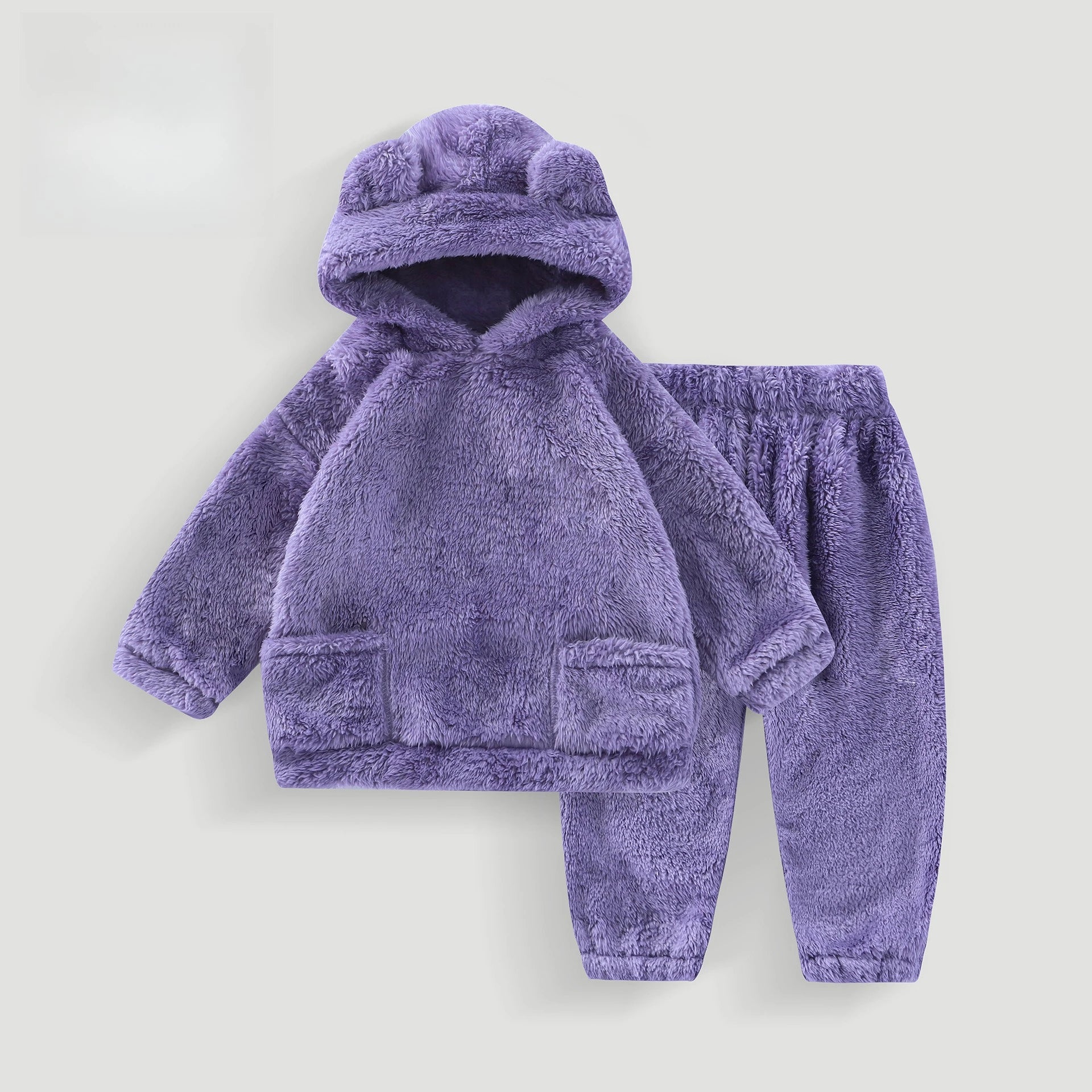 Girls’ Long-Sleeved Winter Casual Clothing Set