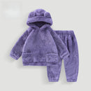 Girls’ Long-Sleeved Winter Casual Clothing Set
