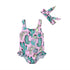 Baby Girl Cactus Print Tankini Bikini Swimsuit and Headband childrensterritory