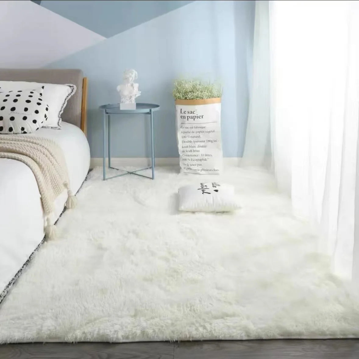 Nordic Style Soft Plush Large Living Room&