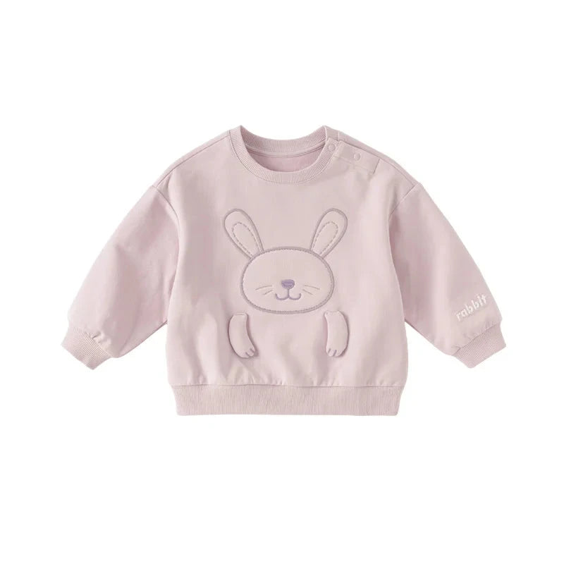 Rabbit/Panda Cartoon Design Girls/Boys Casual Outdoor Pullovers childrensterritory