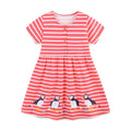 Kids Girls Short Sleeve Mermaid Embroidery Birthday Party Dresses childrensterritory