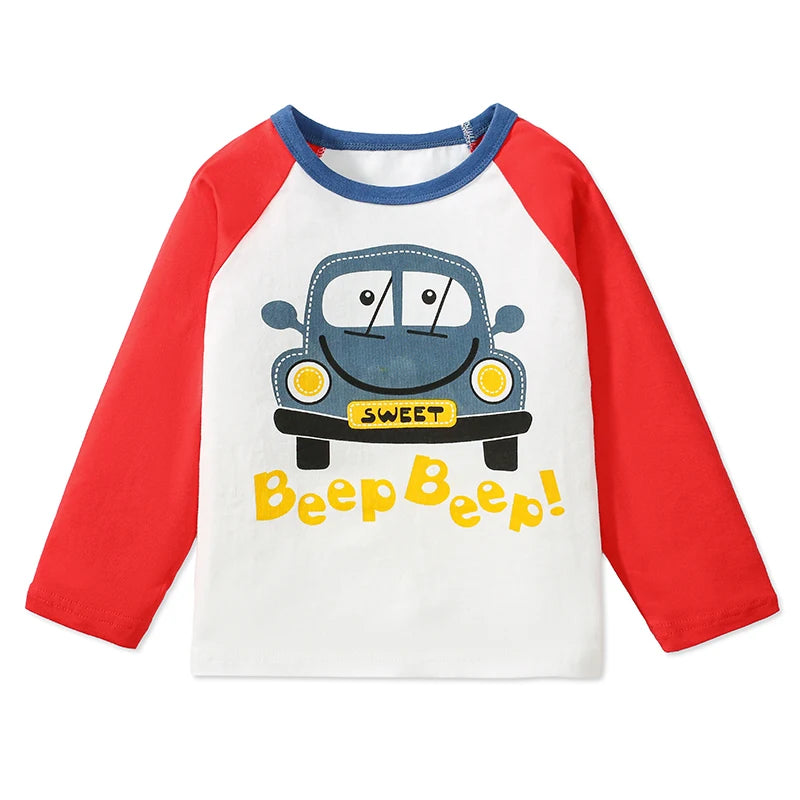 Full Sleeves Cartoon Design Boys Shirts childrensterritory