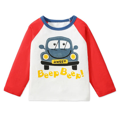 Full Sleeves Cartoon Design Boys Shirts childrensterritory